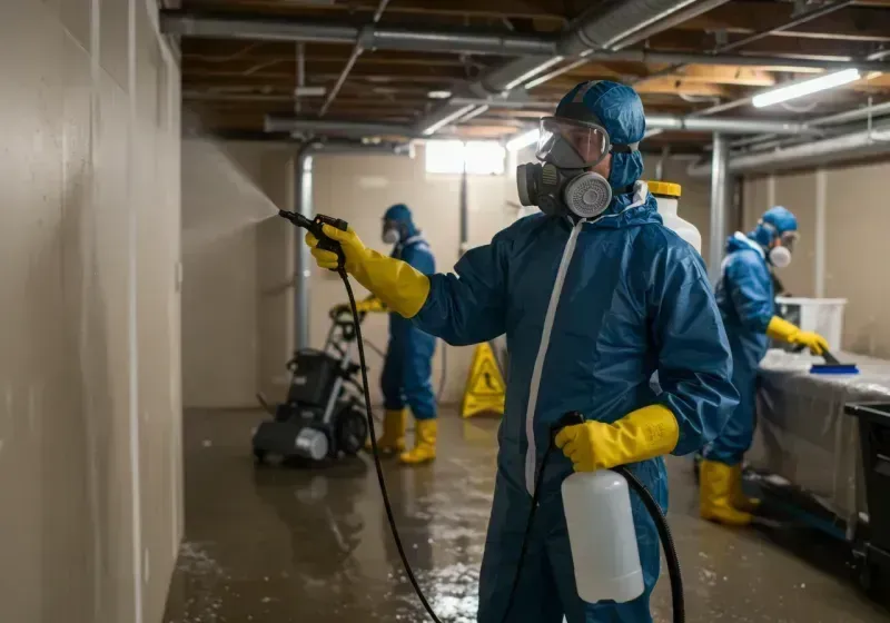 Basement Sanitization and Antimicrobial Treatment process in Greenock, PA